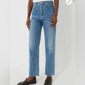 Veronica Beard Daniela Straight Leg Jean; color wanderer dust; size 31